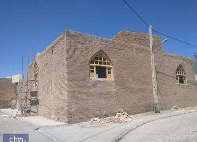 مشارکت انجمن میراث فرهنگی روستای سنگان در بازسازی بناهای تاریخی