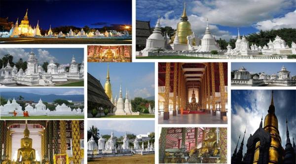 معبد سوآن داک چیانگ مای تایلند