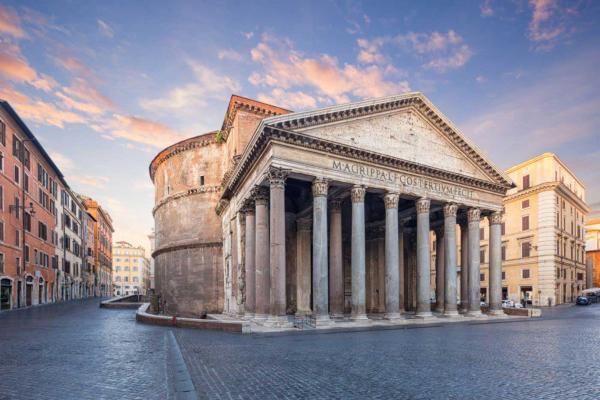 معبد پانتئون رم، نبوغ معماران روم باستان