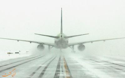 آیا هواپیما می تواند در هوای برفی فرود بیاید؟