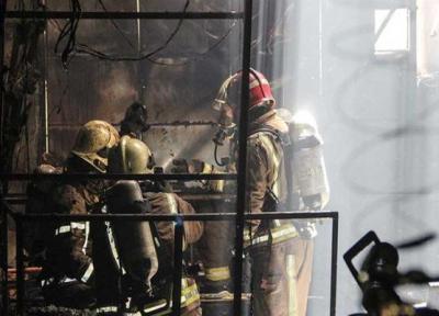 آتش سوزی در هتل آپادانای تهران