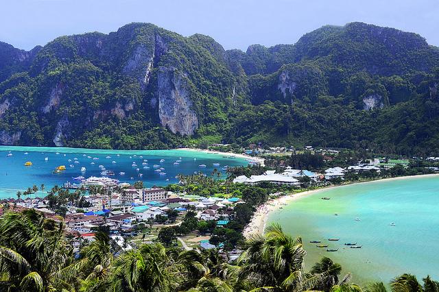 ko phi phi جزیره های بدون اتومبیل در جهان